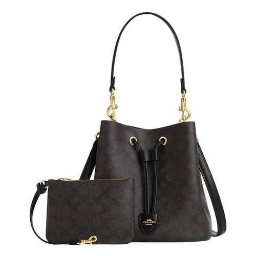 Túi Đeo Chéo Nữ Coach Rowan Bucket Bag In Signature Canvas CBH07 Màu Nâu