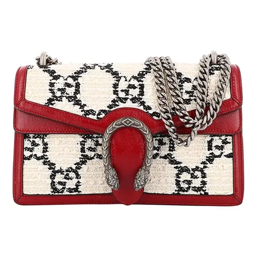 Túi Đeo Chéo Nữ Gucci Dionysus White Màu Đỏ/Trắng