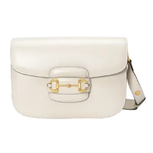 Túi Đeo Chéo Nữ Gucci Horsebit 1955 Shoulder White Leather ‎602204-1DB0G-9022 Màu Trắng