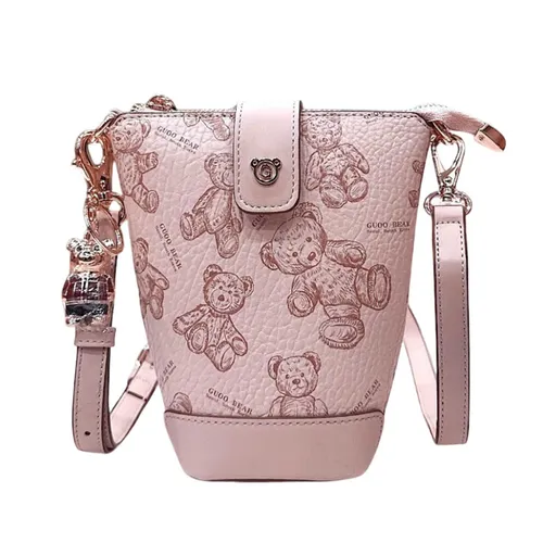 Túi Đeo Chéo Nữ Guoo Bear Bag GU1223-2900 Màu Hồng