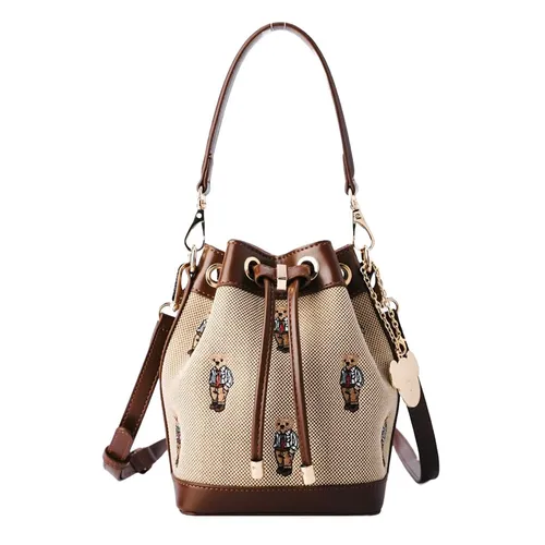Túi Đeo Chéo Nữ Guoo Bear Bag TN1713 - GU1267 Màu Nâu