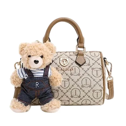 Túi Đeo Chéo Nữ Guoo Bear Bag TN2462 - GU1212 Màu Nâu Khaki S