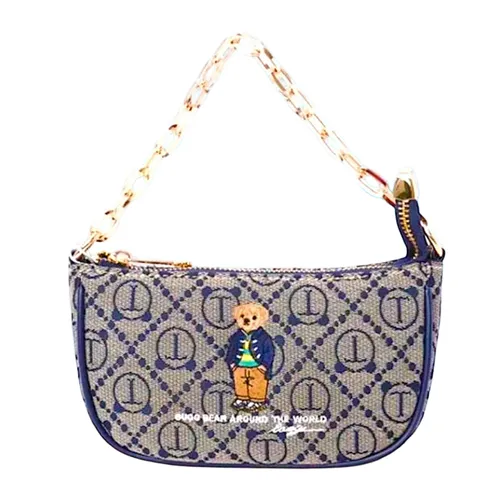 Túi Đeo Chéo Nữ Guoo Bear GO-2015-54430 Màu Xanh Xám
