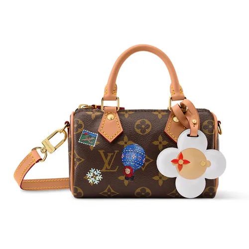 Túi Đeo Chéo Nữ Louis Vuitton LV Nano Speedy M15330 Màu Nâu