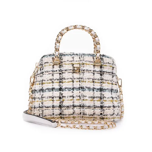 Túi Đeo Chéo Nữ Lyn Fraise Handle Crossbody Bag - Light Beige LL25FBT602 Màu Trắng Be