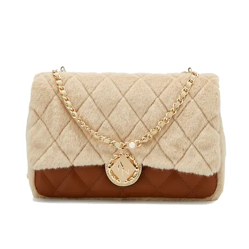 Túi Đeo Chéo Nữ Lyn Nico Fur M Crossbody Bag - Beige L25FBWA087 Màu Be