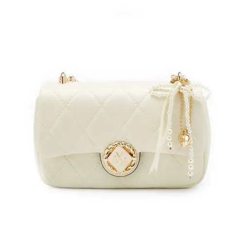 Túi Đeo Chéo Nữ Lyn Nico S Crossbody Bag - Ivory L25FBWA089 Màu Trắng Kem