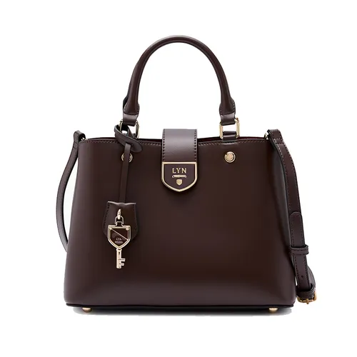 Túi Đeo Chéo Nữ Lyn Re-Edit Athen M Tote Bag - Dark Brown L26CBWA049 Màu Nâu Đậm