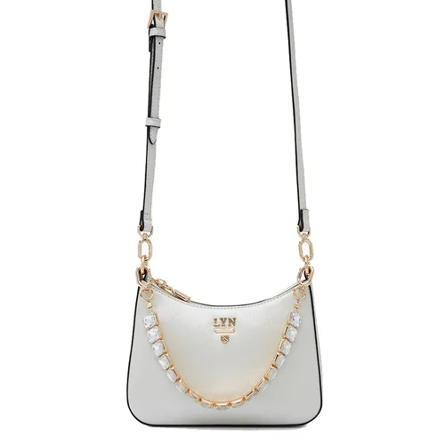 Túi Đeo Chéo Nữ Lyn Re-Edit Gastby Rosee Xs Shoulder Bag - Glitter Gold Variation 2 L26CBWA048 Màu Trắng