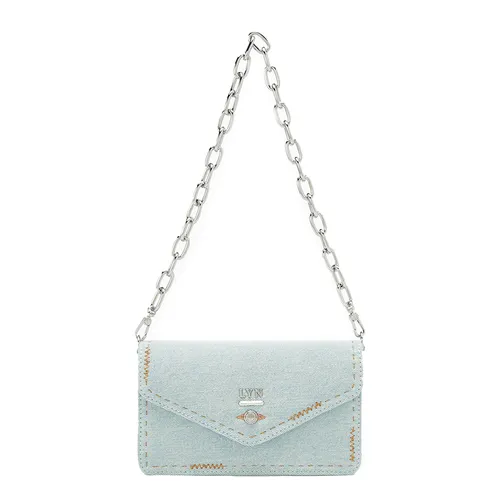 Túi Đeo Chéo Nữ Lyn Re-Edit Stitched Wallet On Chain - Light Blue L25FWWA022 Màu Xanh Blue