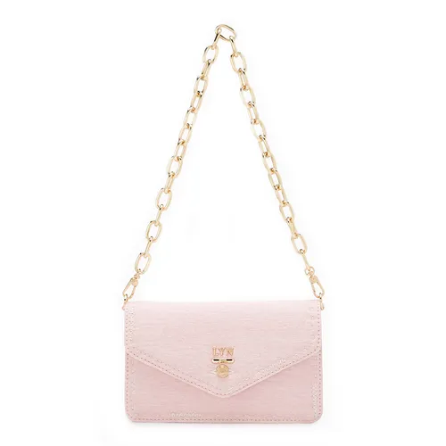Túi Đeo Chéo Nữ Lyn Re-Edit Stitched Wallet On Chain - Light Pink L25FWWA022 Màu Hồng
