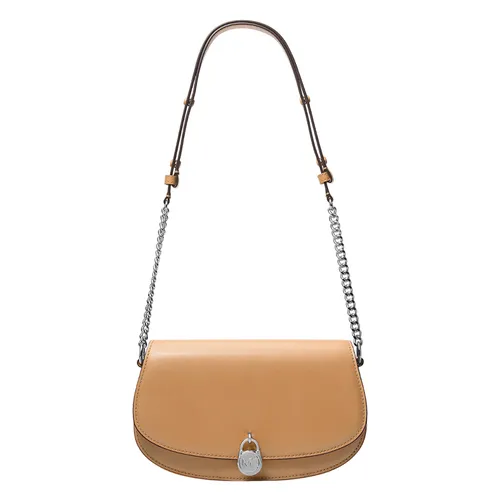 Túi Đeo Chéo Nữ Michael Kors MK Mila Medium Leather Messenger Bag 35T5SIMM8L Màu Nâu