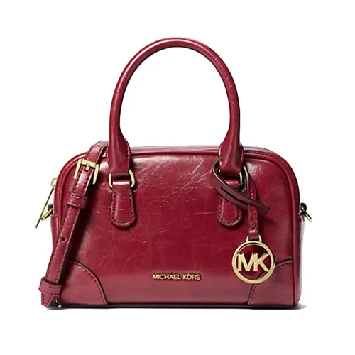 Túi Đeo Chéo Nữ Michael Kors MK Thompson Extra-Small Distressed Convertible Satchel 35F5G7OC0Y Màu Đỏ