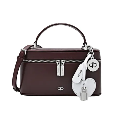 Túi Đeo Chéo Nữ Pedro Ari Leather Shoulder Bag PW2-75940008 Wine Màu Đỏ Mận