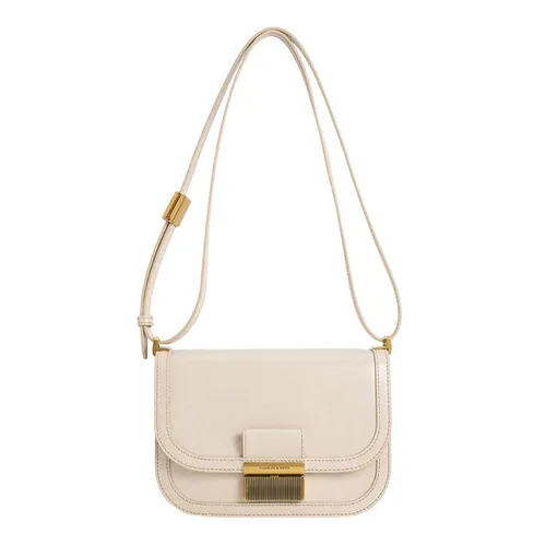 Túi Đeo Vai Nữ Charles & Keith CNK Charlot Bag Oat CK2-80782444 Màu Kem