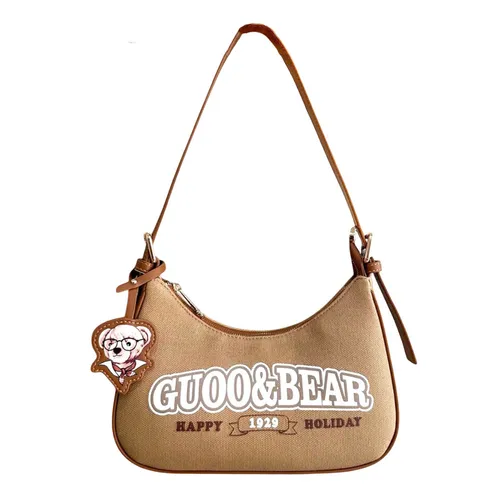 Túi Đeo Vai Nữ Guoo Bear Bag GU1136-20030 Màu Nâu