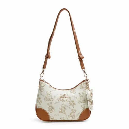 Túi Đeo Vai Nữ Guoo Bear Bag GU1257-1910 Màu Trắng