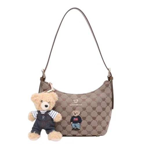 Túi Đeo Vai Nữ Guoo Bear Bag GU1262-18120 Màu Nâu