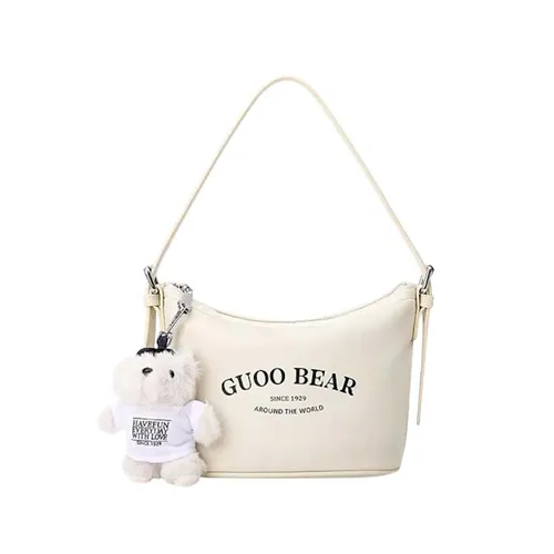 Túi Đeo Vai Nữ Guoo Bear GU1004-10040 Màu Trắng