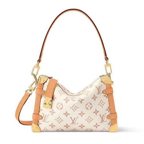 Túi Đeo Vai Nữ Louis Vuitton LV Side Trunk MM M26287 Màu Be