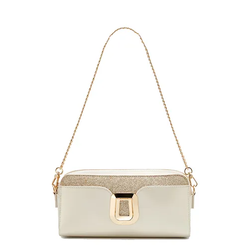 Túi Đeo Vai Nữ Lyn Diva Clutch Crossbody Bag - Light Beige L25FBWC025 Màu Kem Be
