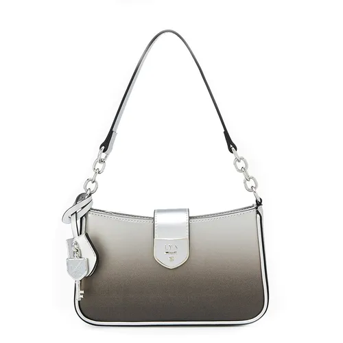Túi Đeo Vai Nữ Lyn Re-Edit Ray Atella Shoulder Bag - Black Variation 2 L25FBWA056 Màu Đen Xám