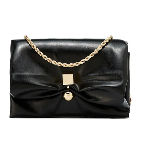Túi Đeo Vai Nữ Lyn Yuki Clutch Crossbody Bag - Black L25FBWA107 Màu Đen