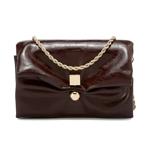 Túi Đeo Vai Nữ Lyn Yuki Clutch Crossbody Bag - Dark Red L25FBWA107 Màu Đỏ Đậm