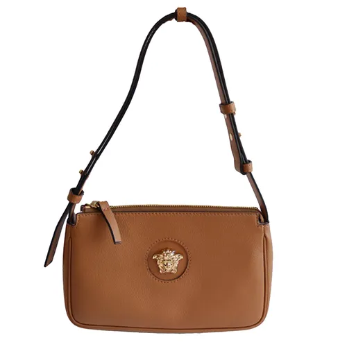Túi Đeo Vai Nữ Versace Vitello Beige Shoulder Bag Màu Nâu