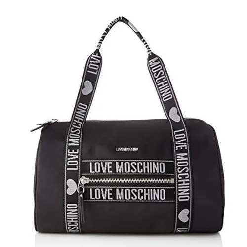 Túi Du Lịch Unisex Love Moschino Tape Bag Fantasy Nero Màu Đen