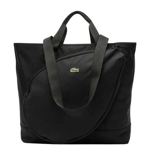Túi Tote Lacoste Shopping Bag With Tennis Racket Pocket LACNU4816NE000 Màu Đen