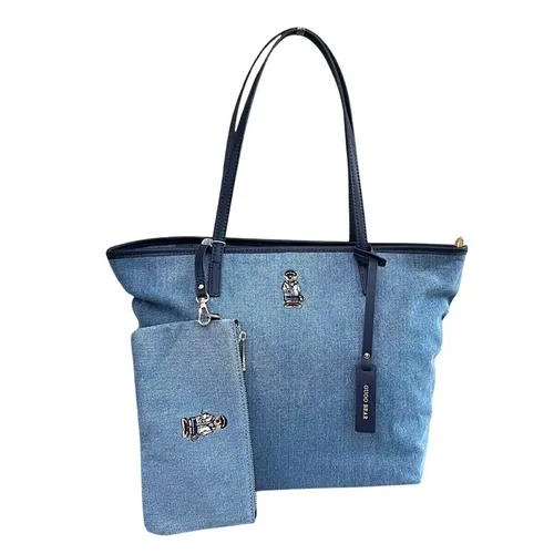 Túi Tote Nữ Guoo Bear Bag TN3530-GU1231 Màu Xanh Denim