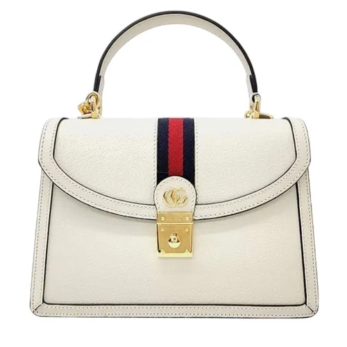 Túi Xách Tay Nữ Gucci Ophidia Top Handle Bag Màu Trắng