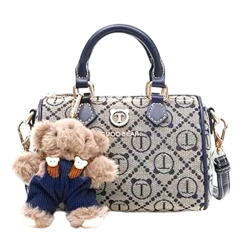 Túi Xách Tay Nữ Guoo Bear GU1212-24430 Màu Xanh Xám