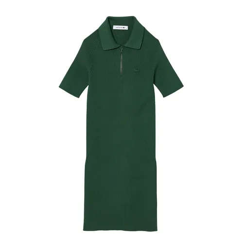 Váy Polo Nữ Lacoste Women’s Knit Polo Dress EF4947 SMI Màu Xanh Lá Size 38
