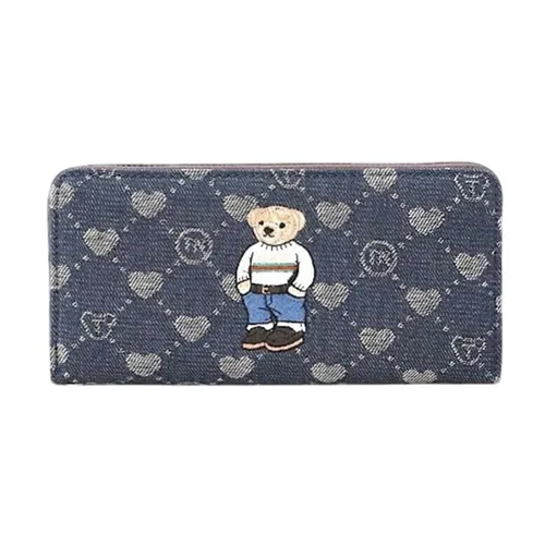 Ví Nữ Guoo Bear GO-2042-28220 Xanh Vải L Màu Xanh Navy