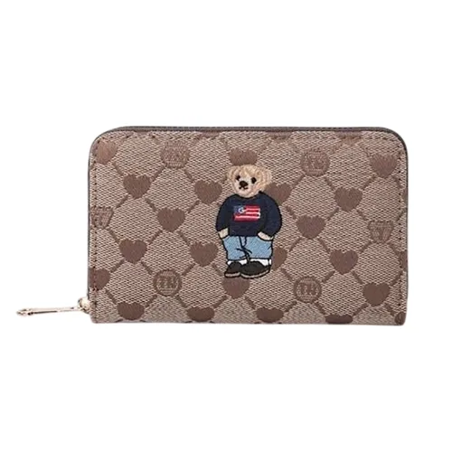 Ví Nữ Guoo Bear TT2301 - GO2041 Màu Nâu Size M
