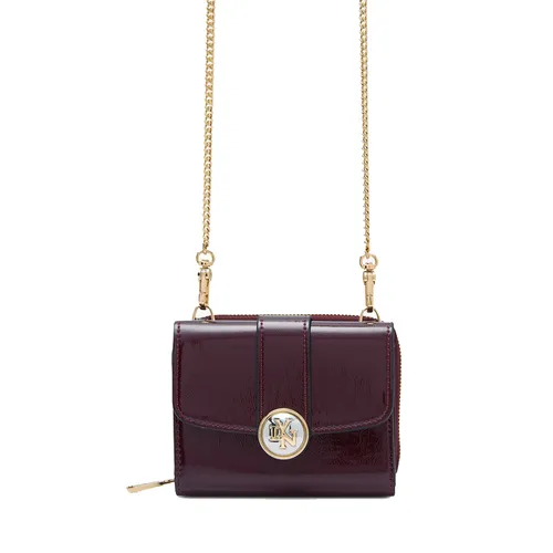 Ví Nữ Lyn Venus Short Wallet On Chain - Dark Red L25FWWB010 Màu Đỏ Đậm