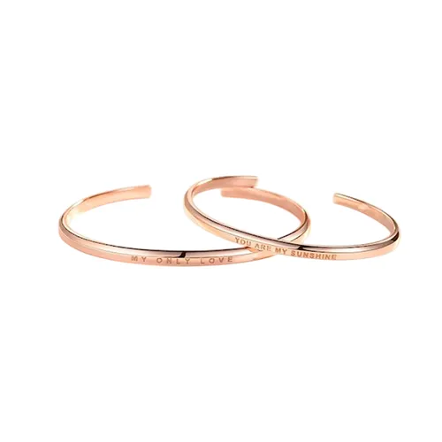 Vòng Đeo Tay Đôi LiLi Jewelry Love Sunshine LILI_349995 Màu Vàng Hồng