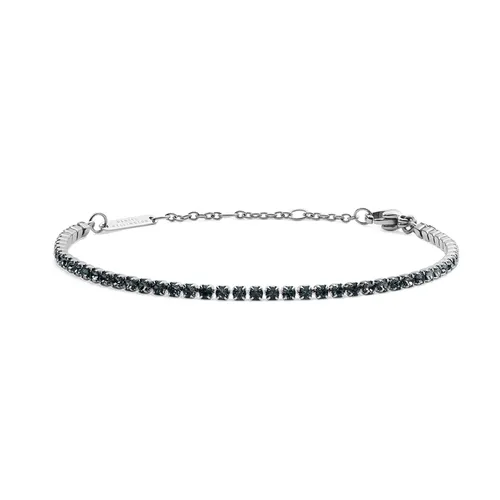 Vòng Đeo Tay Nữ Daniel Wellington Preciosa DW00401108 Classic Tennis Bracelet Nightfall Màu Bạc Xám