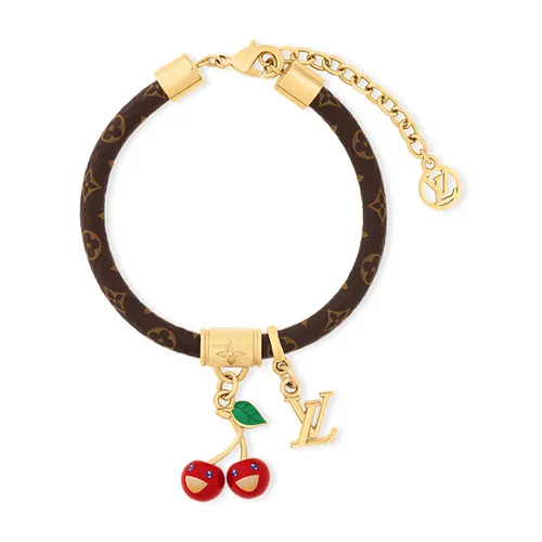 Vòng Đeo Tay Nữ Louis Vuitton LV M8977Z LV x TM Cerise Bracelet Màu Nâu