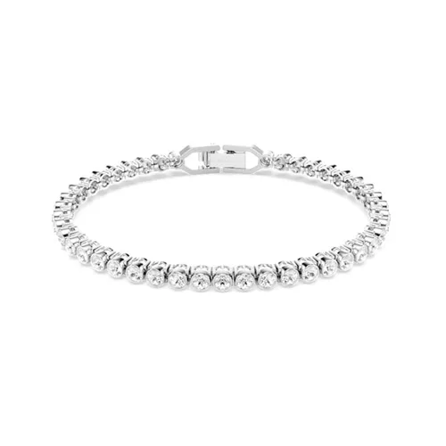 Vòng Đeo Tay Nữ Swarovski Imber Emily Tennis Bracelet Round Cut White Rhodium Plated 1808960 Màu Bạc Trắng