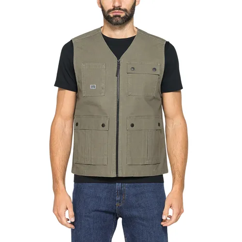 Áo Khoác Gile Nam Carrera Jeans 406T1196A_765 Màu Xanh Rêu Size M