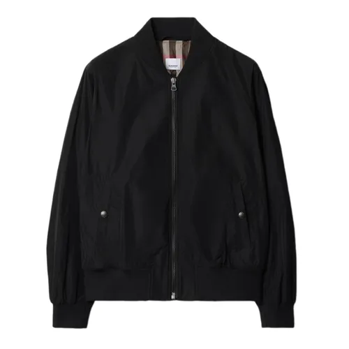 Áo Khoác Nam Burberry Quilted Jacket Bomber Màu Đen Size 48