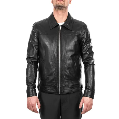 Áo Khoác Nam Italy Leather B0FRYGF7K7 Màu Đen Size M