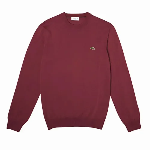 Áo Nỉ Sweater Nam Lacoste Regular Fit Wool Sweater Màu Đỏ Size 3