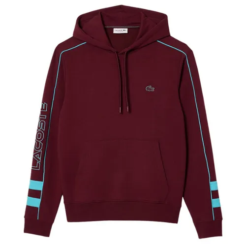 Áo Nỉ Sweater Nam Lacoste Men Hoodie With Contrasting Detail SH1439-RIS Màu Đỏ Đô Size 2