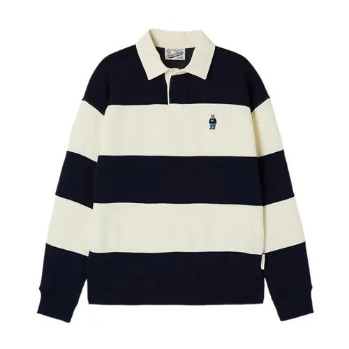 Áo Nỉ Nam Sweater WHOAU Steve Rugby WHMAF4951U Màu Ivory