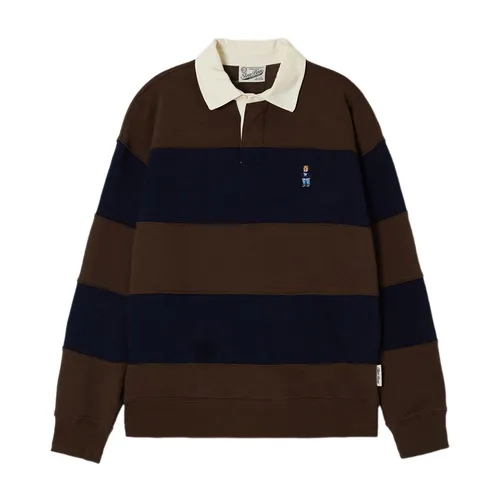 Áo Nỉ Sweater Nam WHOAU Steve Rugby WHMAF4951U Màu Nâu