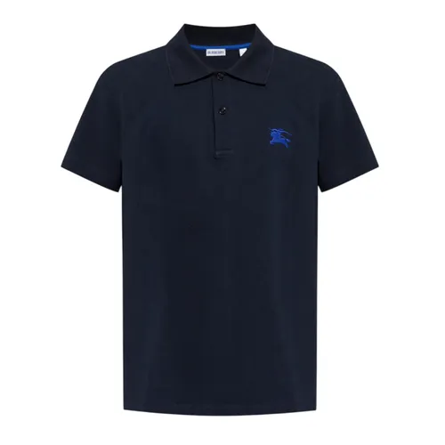 Áo Polo Nam Burberry In Navy EKD Embroidered Logo 80914231 Màu Xanh Size S